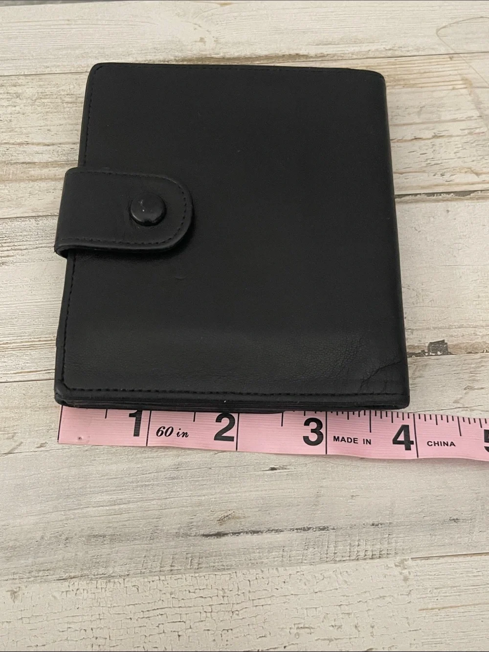 CHANEL Vintage Black Lambskin Oversized CC Bifold Wallet Made in France